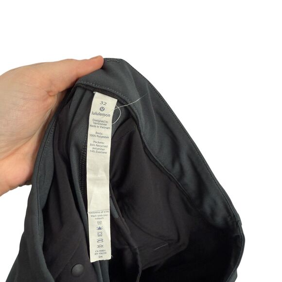 Lululemon Commission Pant Slim Grey Work Office Travel Hybrid 28" Mens 32 - Picture 5 of 6
